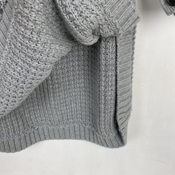 J.Crew XS / S Poncho Gray Knit Turtleneck Sweater - Picture 11 of 13